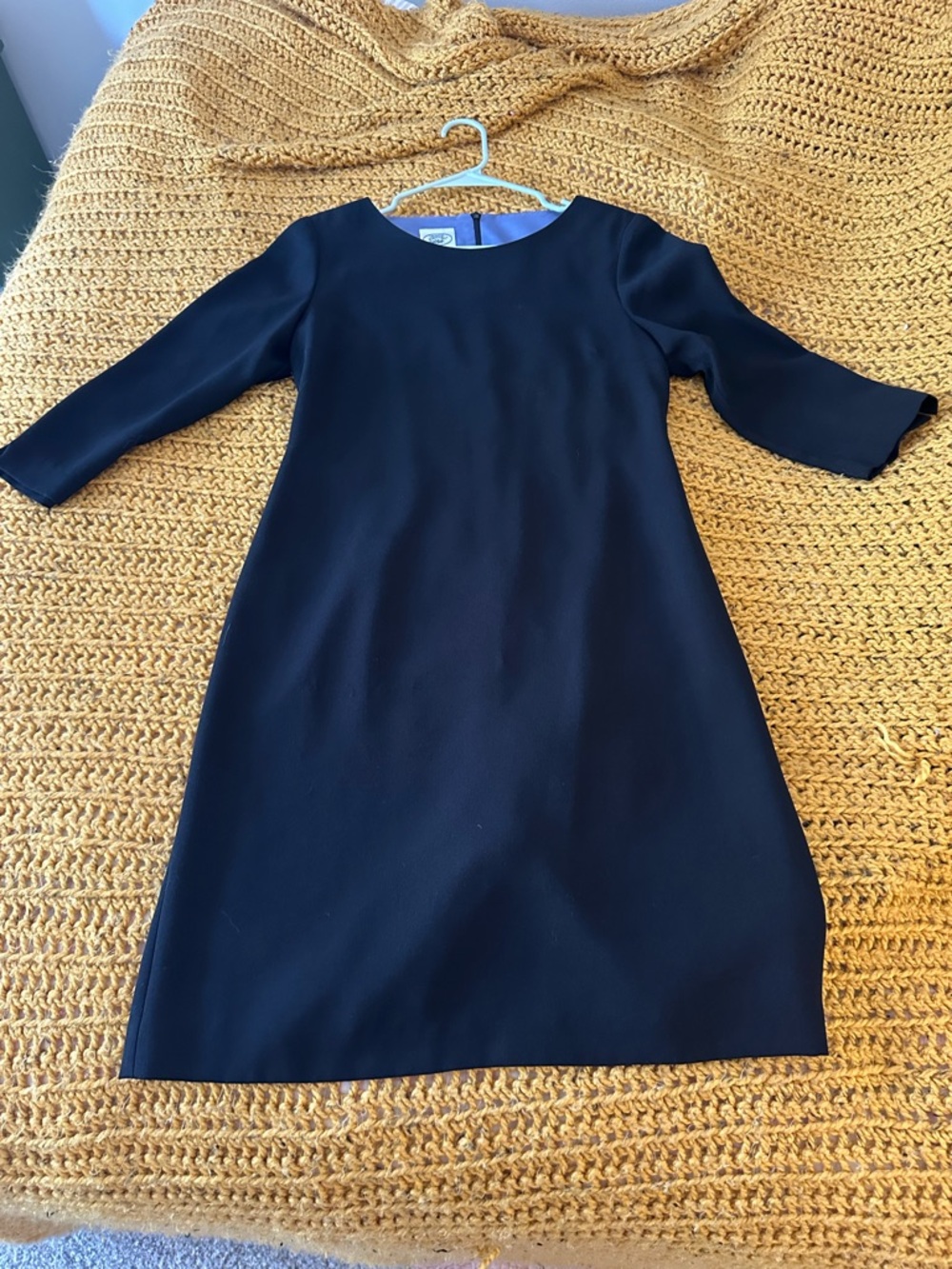 Laura Ashley Black Long Sleeve Shift Dress - Picture 1 of 5